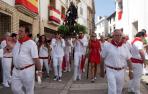 Procesión en las fiestas de Monteagudo