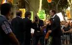 Pitos y abucheos al Rey y a Mariano Rajoy a su llegada a la manifestación