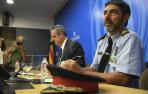 Rueda de prensa del jefe de los Mossos, Josep Lluis Trapero, y el conseller de Interior, Joaquim Forn.