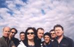 Karen Matheson, con los integrantes del grupo Capercaillie.