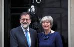 Rajoy, recibido por Theresa May en Downing Street