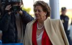 La senadora del PP y exalcaldesa de Valencia Rita Barberá, a su llegada a la Audiencia de Palma.