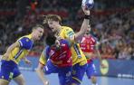 Suecia aventaja a España por 14-12 al descanso