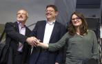 PSPV, Compromís y Podemos trabajarán para gobernar en Valencia