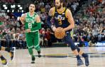 Ricky Rubio roza el 'triple-doble' en la derrota sobre la bocina de Utah ante Boston