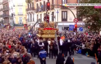 La accidentada procesión de Jueves Santo de Madrid