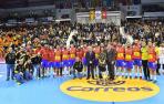 Bazán, Gurbindo y Goñi, titulares en la victoria de los Hispanos ante Túnez