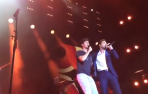 La sorprendente actuación de Alfred en el concierto de David Bisbal