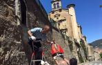 ​La imagen de San Fermín retorna a la hornacina de la cuesta de Santo Domingo