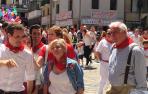 Pablo Casado, increpado en Pamplona durante su visita a los Sanfermines