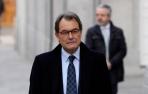 Artur Mas llega al Supremo para declarar por el 'procés' entre aplausos