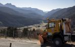 En la zona de La Contienda, en Larra-Belagua, un grupo de escolares practicaba el miércoles por la mañana esquí de fondo.