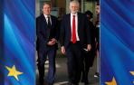 El líder laborista y principal opositor británico, Jeremy Corbyn, con el jefe negociador de la Unión Europea (UE) para el "brexit", Michel Barnier.