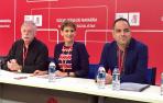 Chivite, en el centro, en el Comité Regional del PSN.