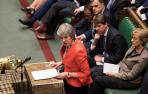 Theresa May, tras la votación.