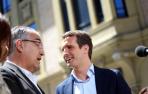 Casado participa en un acto electoral de Navarra Suma en Pamplona.