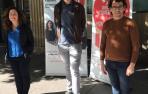 Carlos Guzmán y Txema Mauleón, en el acto electoral de I-E en Pamplona
