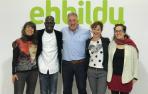 Asiron junto a candidatos de EH Bildu al Ayuntamiento de Pamplona