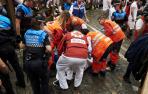 Cruz Roja realiza 63 atenciones tras el primer encierro de los Sanfermines