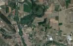 Vista aérea de Funes y sus alrededores.