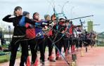 Jornada de tiro con arco en los Juegos Deportivos de Navarra