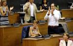 La presidenta electa promete "trabajo y diálogo" en Navarra