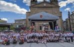 Despedida de los gigantes en fiestas de Estella