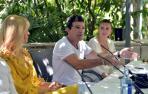 El actor Antonio Banderas durante una reuda de prensa.