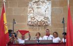 Cohete en fiestas de Murillo el Fruto 2019.