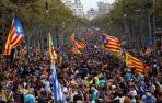 Manifestación en Barcelona en protesta por la sentencia del procés