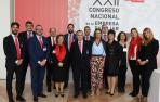 La delegación de ADEFAN posa en el XXII Congreso Nacional de la Empresa Familiar. De Izda a Dcha: Diego Oliver Gimeno (Grupo Enhol), Félix Guindulain (Jofemar), José María Marticorena (Conservas Martiko), Marisa Sainz (Adefan), Gonzalo Oliver Amatriain (Grupo Enhol), Francisco Esparza (Adefan), Eduardo Sanzol (Naxan Export), Mirenchu Arraztoa (E.S. Aralar), Yolanda Garbayo (Construcciones Hermanos Garbayo Chivite), Beatriz Bacaicoa (Bacaicoa Industrias Plásticas) Graziella Alzugaray (Grupo Mundomóvil) y Marta Virto (Ultracongelados Virto).
