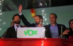 Abascal, en la sede de VOX en Madrid.