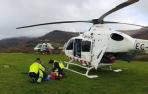 Se fractura un tobillo al caer en un barranco en Egozkue