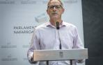 Adolfo Araiz, tras el pleno de investidura de María Chivite como presidenta.