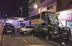 Retiran parte de la estructura metálica de la gasolinera de Estella tras el accidente