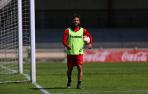 Rubén García, en uno de los últimos entrenamientos en Tajonar.