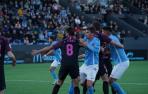 Un momento del partido que enfrentó a la U.D. Ibiza y al Sporting B