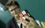 Campeonato de España de cubo de Rubik celebrado este domingo en el frontón de Labrit.