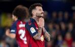 Rubén García se lamenta en el partido contra el Villarreal.