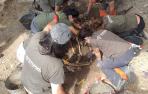 Exhumados los restos de dos maquis en Castillonuevo