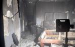 Desalojadas 10 viviendas por el incendio de una bajera en Azpilagaña