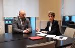Arasti destaca que con la llegada de Chivite las relaciones se han normalizado