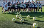 El Pamplona, equipo que se enfrentará el sábado a la Mutilvera en la primera semifinal del 'playoff', entrenó este miércoles en el campo de Merkatondoa en Estella.
