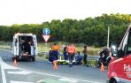 Un motorista resulta herido en Cadreita tras salirse de la vía en la NA-134