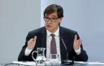 Salvador Illa, en una rueda de prensa.