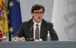 El ministro Illa, durante la rueda de prensa.