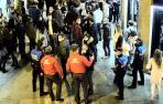 Dispositivo de Policía Foral y Policía Municipal en el Casco Antiguo de Pamplona.