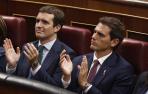 Foto genérica de Pablo Casado y Albert Rivera