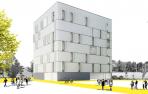 Imagen virtual del edificio que se prevé construir en la Azucarera.