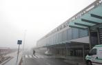 Niebla en el aeropuerto de Noáin.